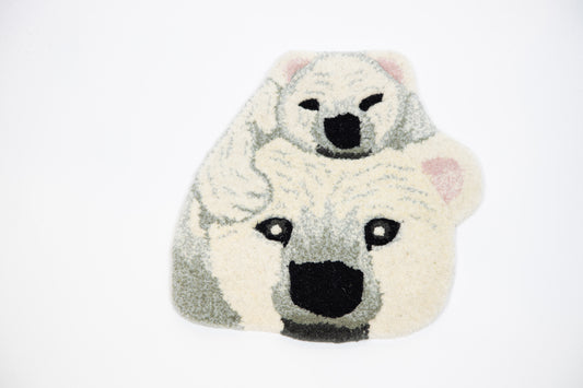 Tappeto Testa Polar Bear and Her Cub 1