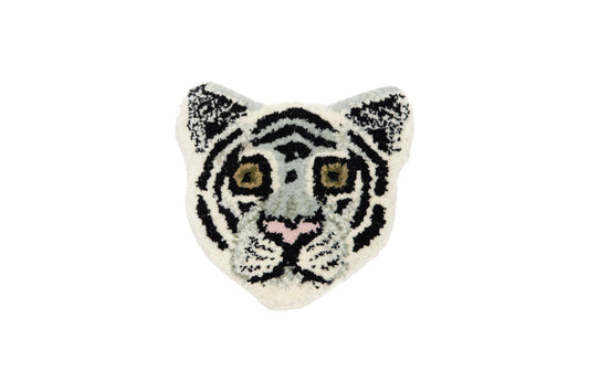 Tappeto Testa Baby White Tiger