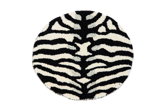 Tappeto Rotondo Zebra