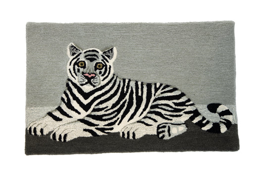 Tappeto Sitting White Tiger