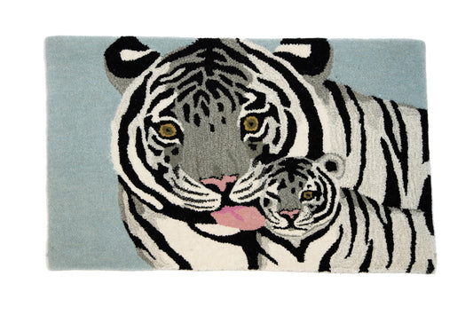 Tappeto White Tiger and Her Cub 2