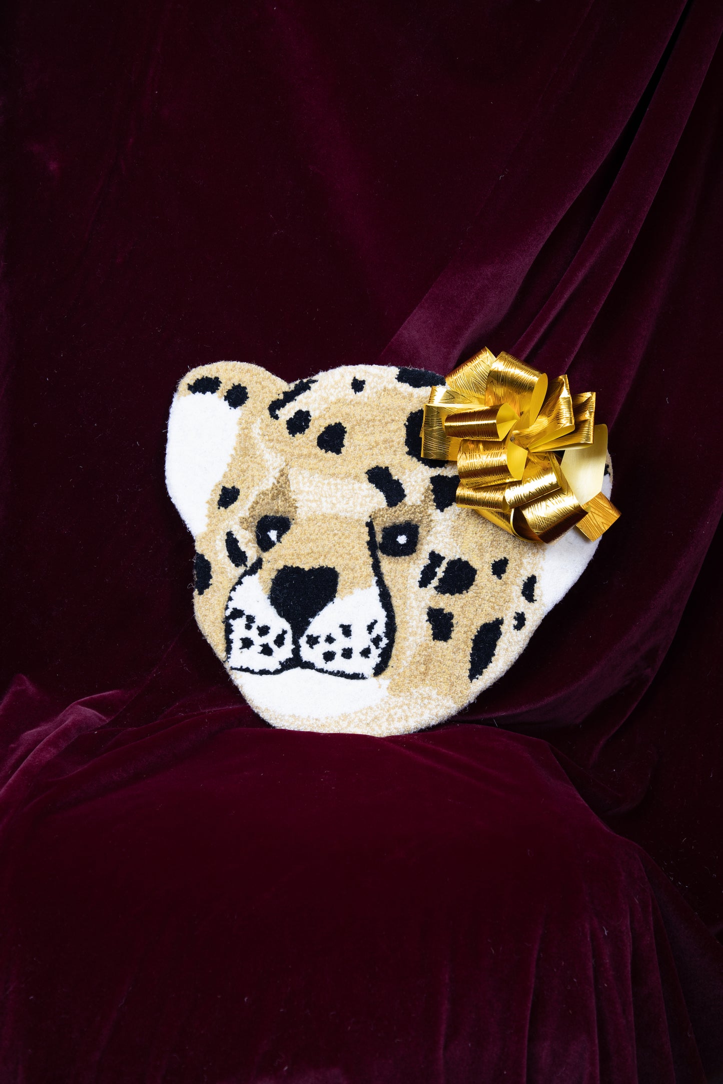 Tappeto Testa Teddy Leopard