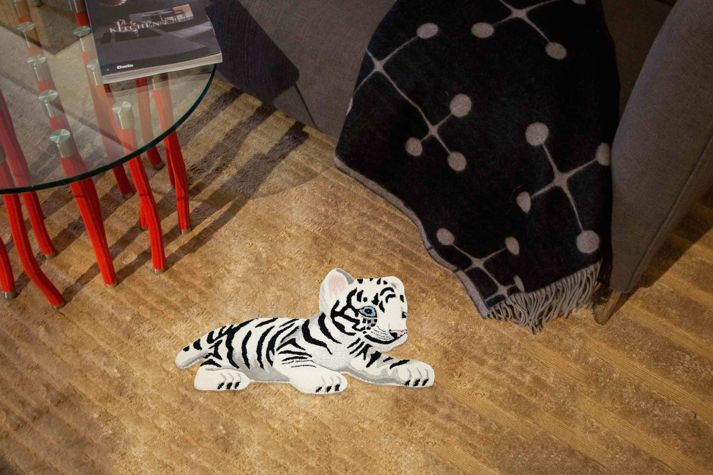 Tappeto Teddy White Tiger