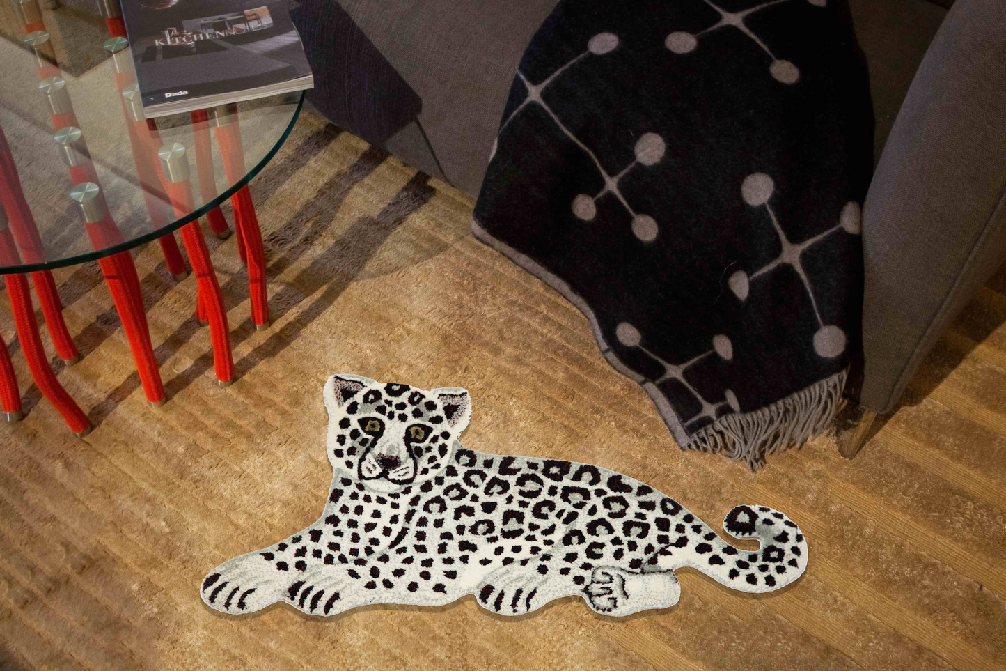 Tappeto White Baby Leopard