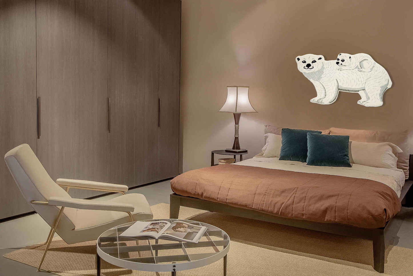 Tappeto Polar bear and her cub 3