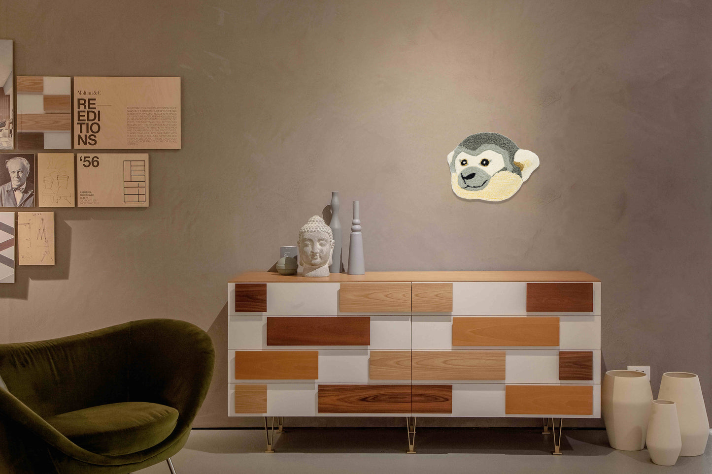 Tappeto Testa Monkey