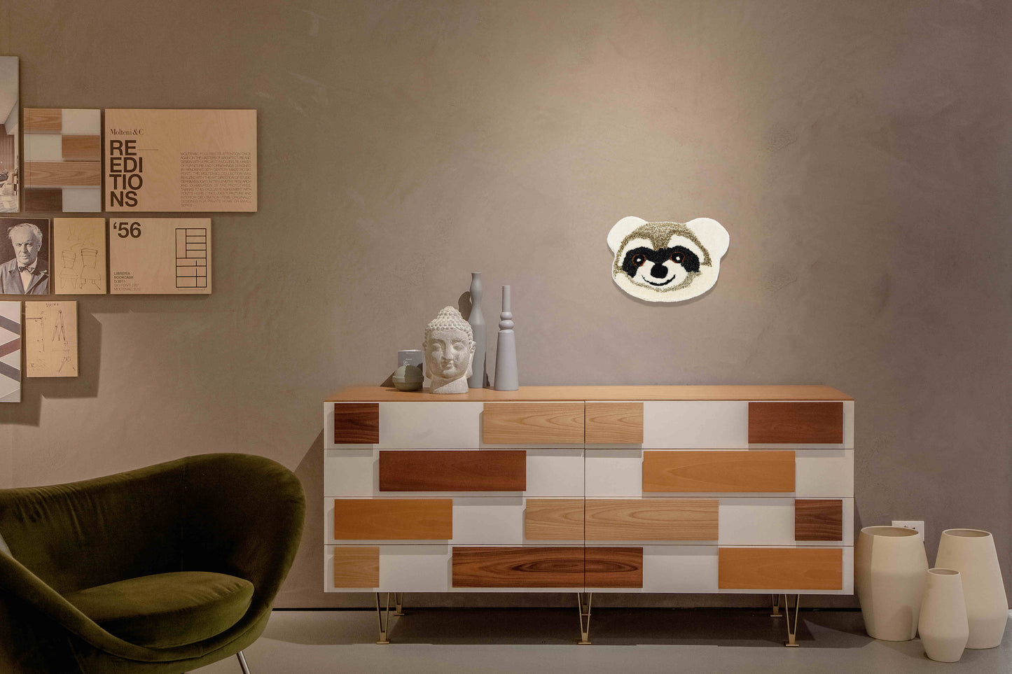 Tappeto Testa Racoon 1