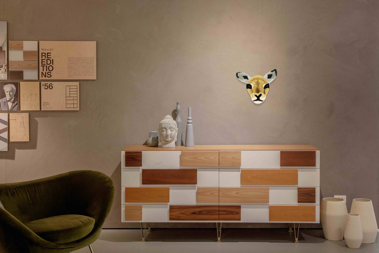 Tappeto Testa Sitting fawn