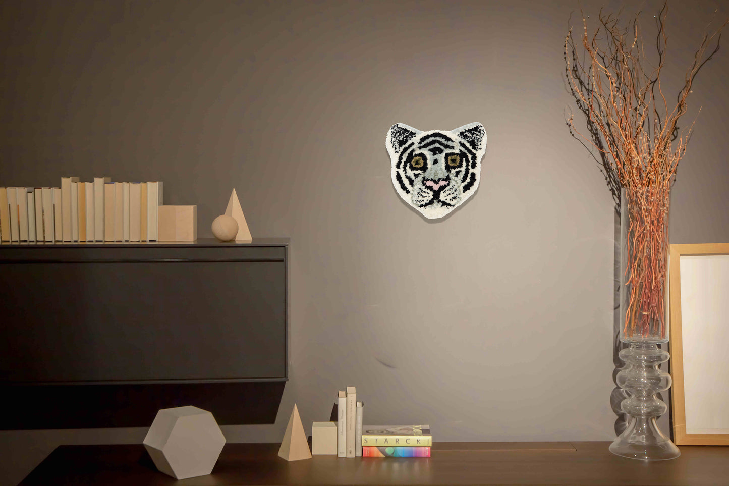 Tappeto Testa Baby White Tiger