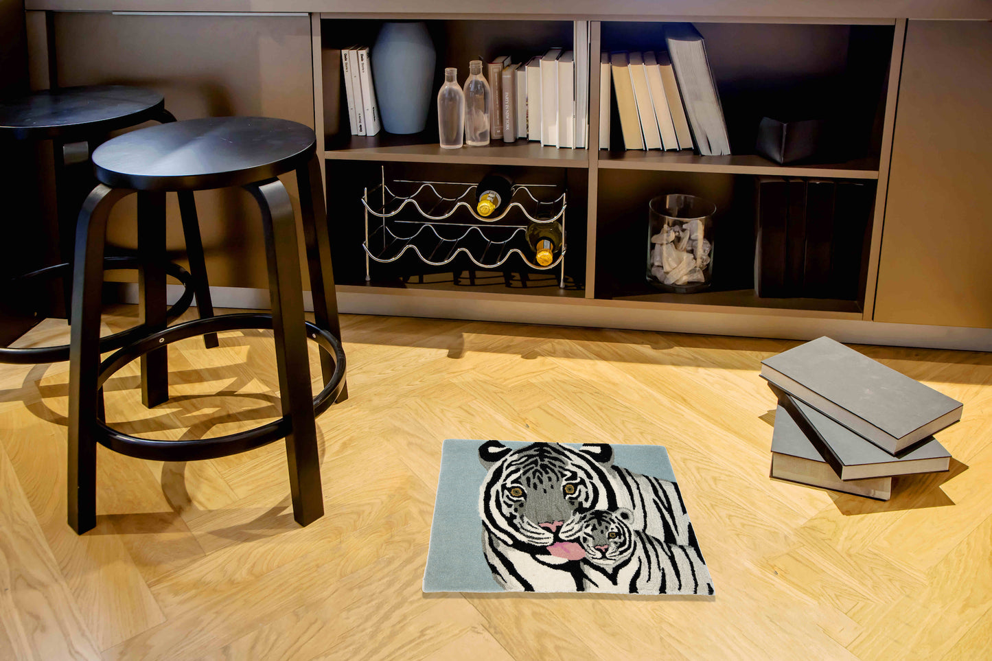 Tappeto White Tiger and Her Cub 2