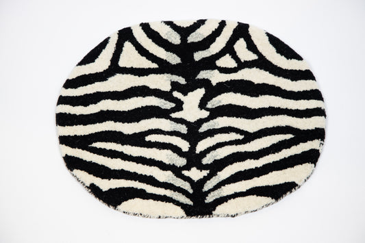 Tappeto Ovale Zebra