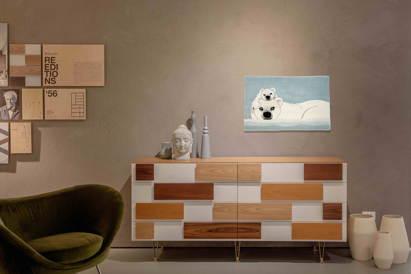 Tappeto Polar Bear and Her Cub 1